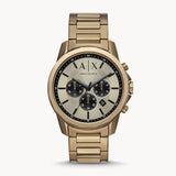 Chronograph Bronze Gold-Tone Stainless Steel Watch