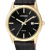 Citizen Quartz Leather Strap Watch
