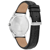 Classic Blue Dial Leather Strap