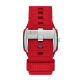 Cliffhanger 2.0 Three-Hand Red Silicone Watch