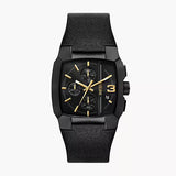 Cliffhanger Chronograph Black Leather Watch