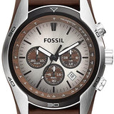 Coachman Chronograph Brown Leather Watch
