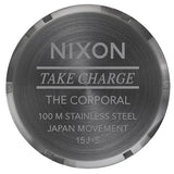 Corporal Matte Black & Gunmetal Stainless Steel Watch