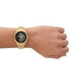 Dante Multifunction Gold-Tone Stainless Steel Watch