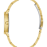 Dawn Gold-Tone and Navy Round Analog Watch