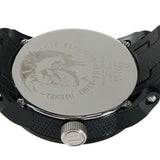 Double Down Three Hand Black Silicone Watch