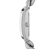 Emery Three-Hand Stainless Steel Pave Watch