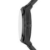 Everett Three-Hand Date Black Stainless Steel Watch