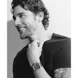 Everett Three-Hand Date Brown Leather Watch