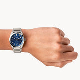 Everett Three-Hand Date Stainless Steel Watch