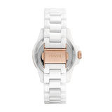 FB-01 Three-Hand White Ceramic Watch