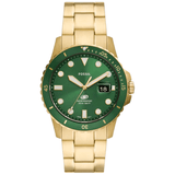 Fossil Blue Dive Three-Hand Gold Tone