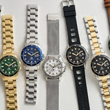 Fossil Blue Dive Three-Hand Gold Tone