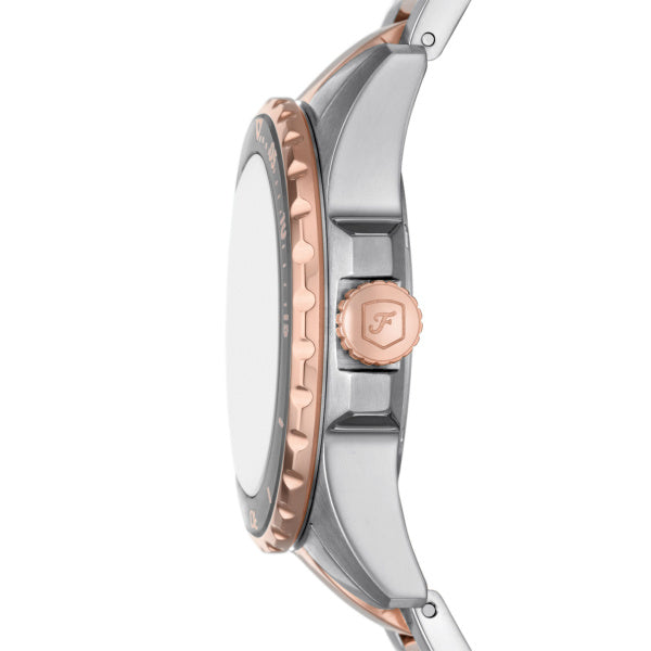 Fossil Blue Dive Three-Hand Two-Tone Stainless Steel Watch ES5348