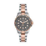 Fossil Blue Dive Three-Hand Two-Tone Stainless Steel Watch ES5348