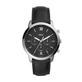 Neutra Chronograph Black Leather Watch FS5452