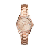 Scarlette Three-Hand Date Rose-Gold-Tone Stainless Steel Watch ES4318