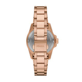 Fossil Women's Fossil Blue Dive Three-Hand Rose Gold-Tone Stainless Steel Watch ES5371