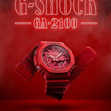 G-Shock GA2100-4A Digital Red