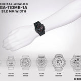 GA110MB Matte Black X-Large Dial