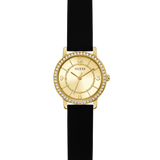 GUESS Ladies Black Gold Tone Analog Watch GW0469L3