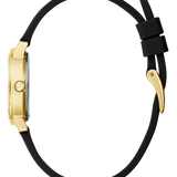 GUESS Ladies Black Gold Tone Analog Watch GW0469L3