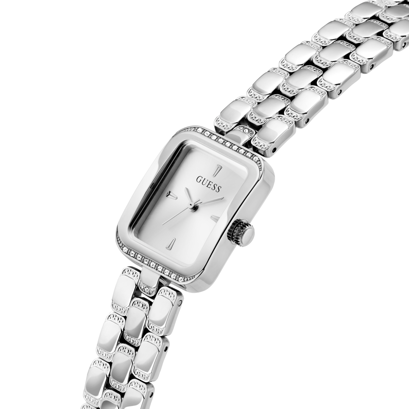 GUESS Ladies Silver Tone Analog Watch GW0865L1