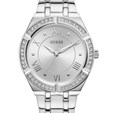 GUESS Ladies Silver Tone Analog Watch