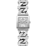 GUESS Ladies Silver Tone Silver Analog Watch