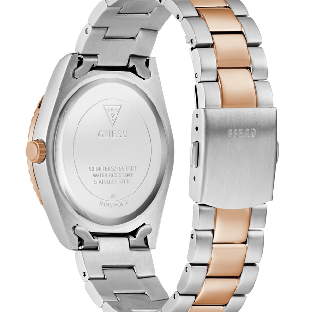 GUESS Mens 2-Tone Day/Date Watch GW0265G13