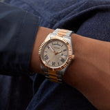 GUESS Mens 2-Tone Day/Date Watch GW0265G13