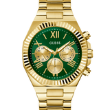 GUESS Mens Gold Tone Multi-function Watch GW0703G2