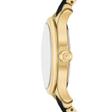 Gilmore Three-Hand Date Black & Gold-Tone Stainless Steel Watch