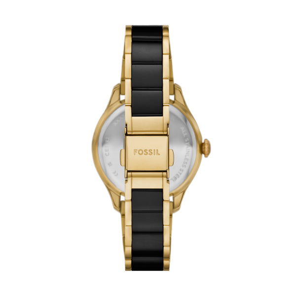 Gilmore Three-Hand Date Black & Gold-Tone Stainless Steel Watch CE1132