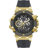 Gold Tone Grey Silicone Watch