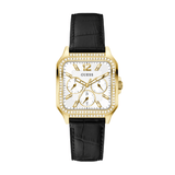 Gold-Tone Square Multifunction Watch