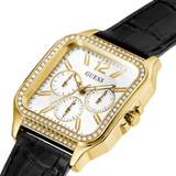 Gold-Tone Square Multifunction Watch