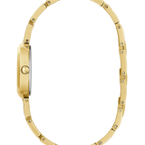 Guess Gold Tone Case Stainless Steel Watch