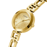 Guess Gold Tone Case Stainless Steel Watch