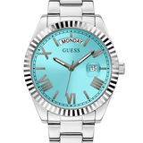 Guess Ladies Silver Tone Day/Date Watch