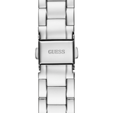 Guess Ladies Silver Tone Day/Date Watch