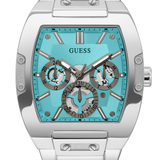 Guess Silver Tone Phoenix Blue Dial Men's Watch