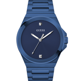 Guess Vinyl Men Blue Dial Quartz Analog Watch
