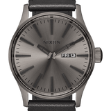 Gunmetal / Black Sentry Leather