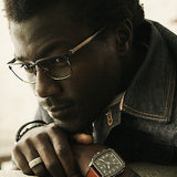 Inscription Three-Hand Date Amber Eco Leather Watch