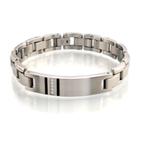 Italgem CZ ID Bracelet