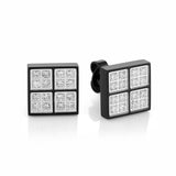 Italgem Cluster CZ Square Studs