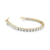 Italgem Gold I.P Stainless Steel CZ Tennis Bracelet