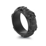 Italgem Matte Skull Ring