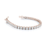 Italgem Rose IP CZ Tennis Bracelet